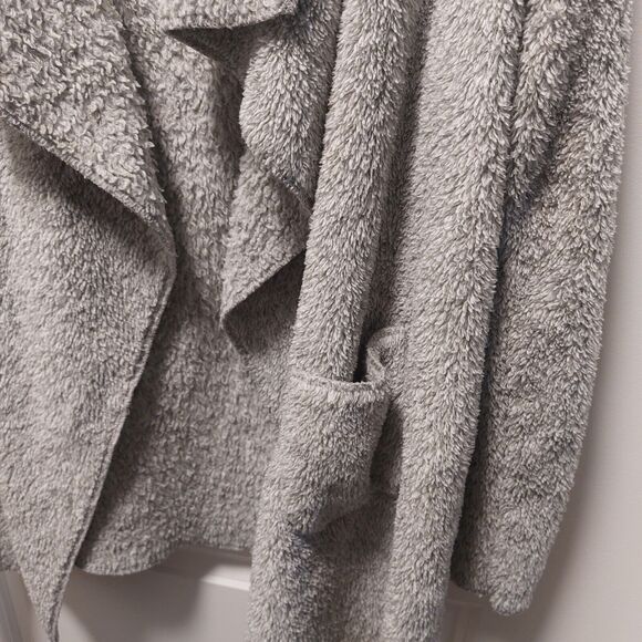 Gray Hugs by Soft Surroundings Size M Hug Me Cardigan Sweater Pockets Medium - Picture 5 of 7